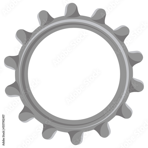 external tooth lock washer vector.