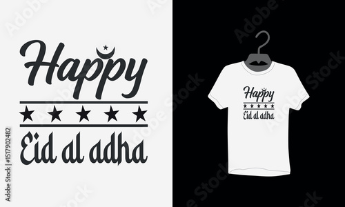 Happy Eid Day, Happy Eid Mubarak typography t shirt design, Eid Mubarak 2025,  t shirt, Eid Mubarak Collection,  festival, textile, tee, star, religious, 
Vector design, greeting card, month, poster,