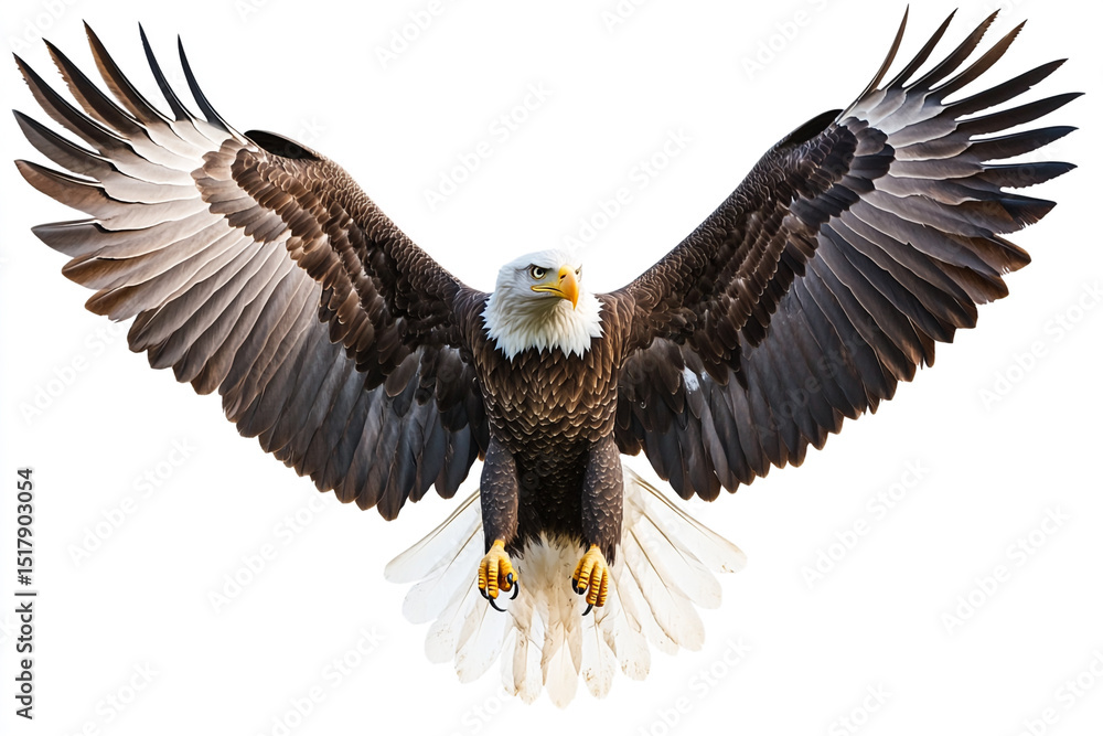 Obraz premium Majestic Bald Eagle Spreading its Wings