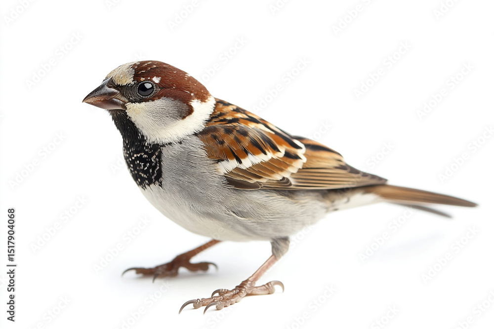 Shy Sparrow Hopping on the Ground
Shy Sparrow Hopping on the Ground