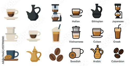 International coffee varieties and brewing methods for cultural enjoyment