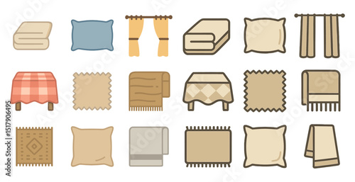Home decor essentials: pillows, curtains, and tablecloths for cozy interiors