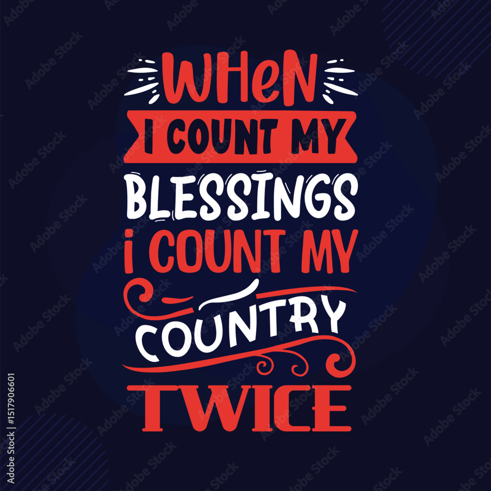 Fototapeta premium Country pride blessing design patriotic inspiration File