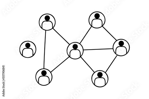 Network connection teamwork collaboration people group social media