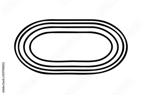 Running track oval lanes athletic competition sport stadium