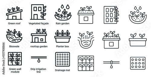set of vector icons for web design