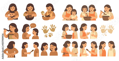 Mother child cooking and bonding activities for family fun and learning