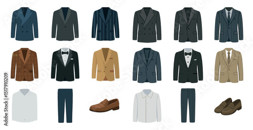 Stylish men's formal wear collection for fashion and design inspiration