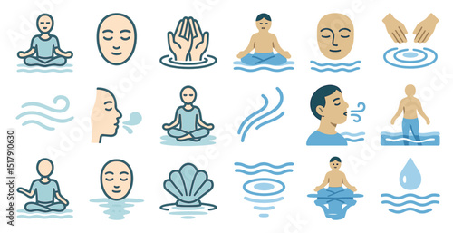 Mindfulness meditation and breathing techniques for relaxation and wellness