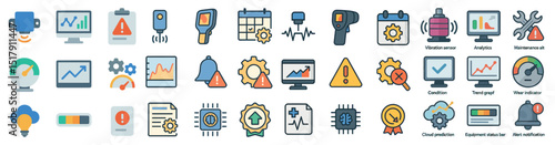 Sustainable energy icons for eco-friendly design and renewable resources