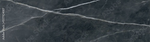 Honed soapstone surface with white veins crossing dark gray natural mineral texture