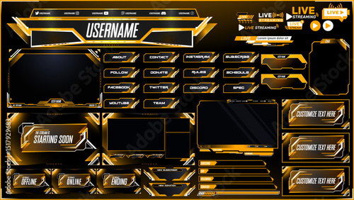 All-in-One Twitch Overlay Pack – Facecam, Offline Screen, Starting Soon & Custom Panels