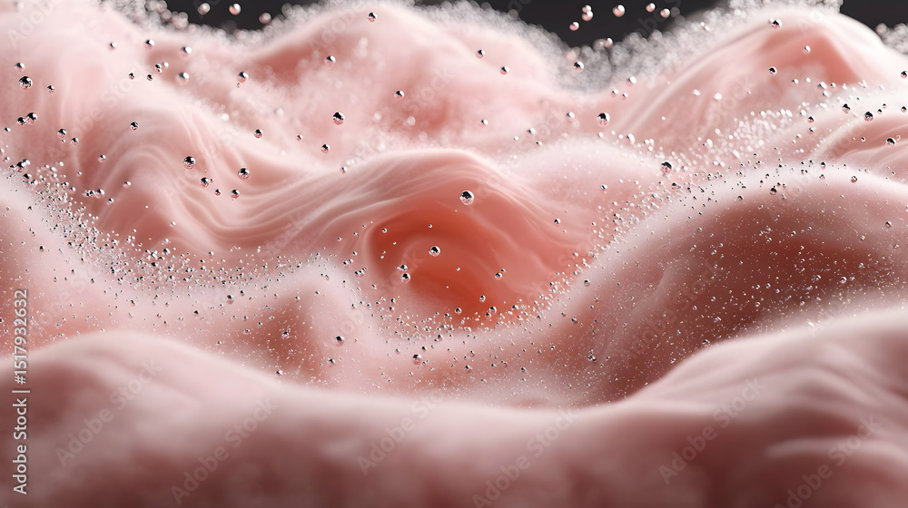 Fototapeta premium Pink Swirling Cloud Abstract Background