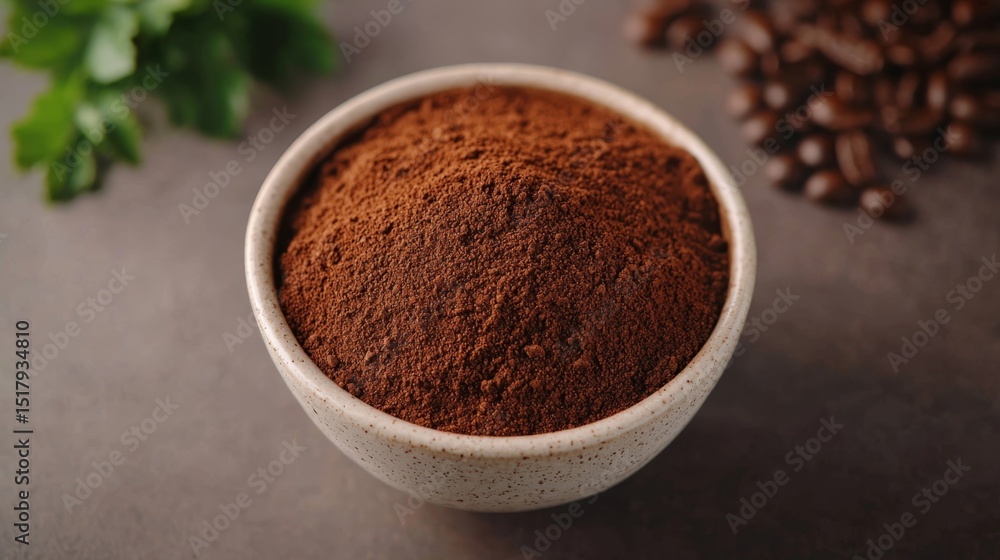 Fresh Organic Coffee Concept with Leafy Background for Marketing Campaign - Copy Space Included,Small cafe natural and environment friendly concept. Fresh Organic Coffee Concept with Leafy Background for Marketing Campaign - Copy Space Included,Small cafe natural and environment friendly concept.