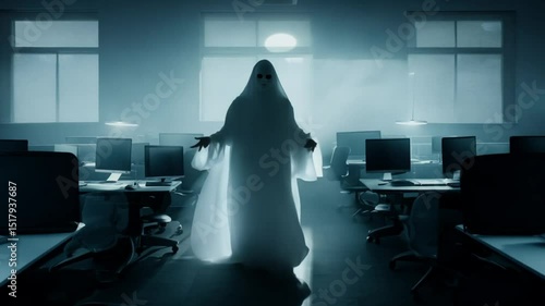 scary ghost in the office