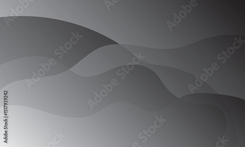Abstract Gray Gradient With Wavy Lines Design Background