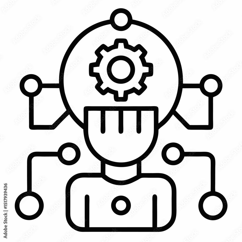 Machine Learning Concept: AI Brain, Data Analysis & Digital Transformation Machine Learning Concept: AI Brain, Data Analysis & Digital Transformation
