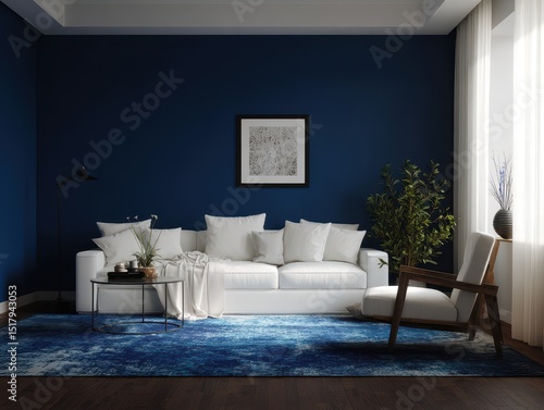 Contemporary living room wi...