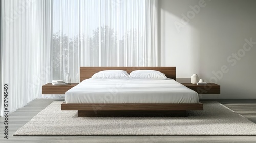 Modern Minimalist Bedroom Interior Design: Serene and Stylish Space