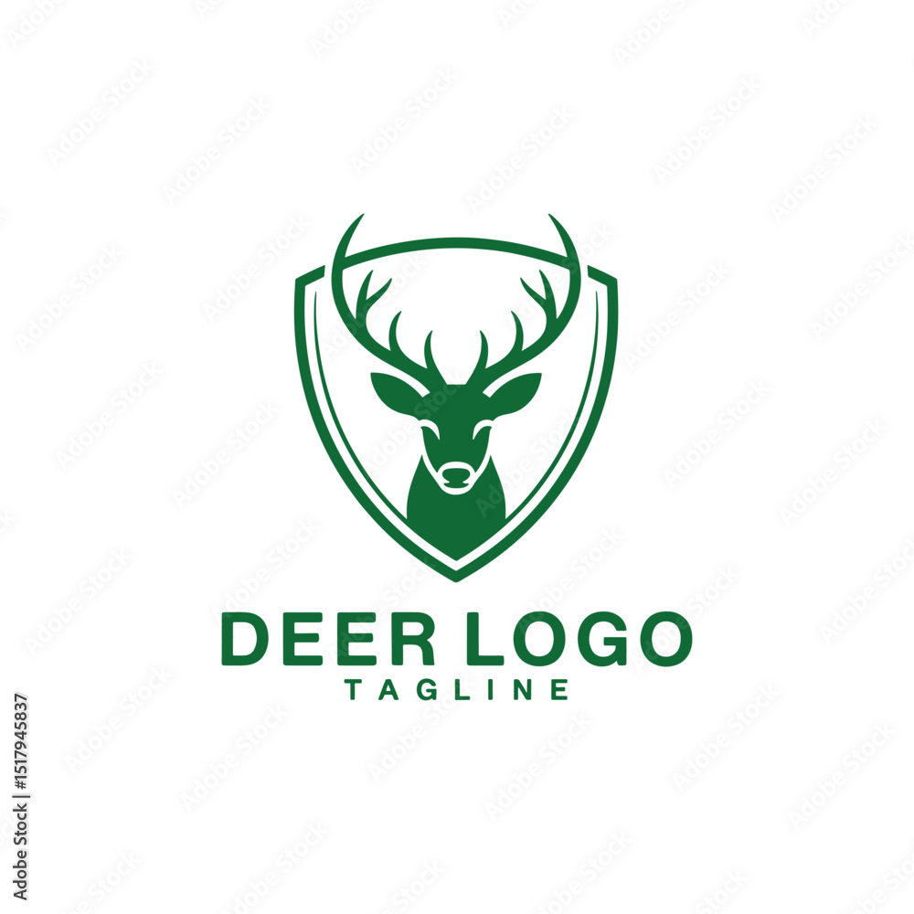 Fototapeta premium Deer Logo Design Vector, Unique and Professional Deer Logo Design.