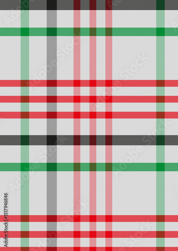Green and white checkered plaid fabric with a seamless gingham pattern and textile design