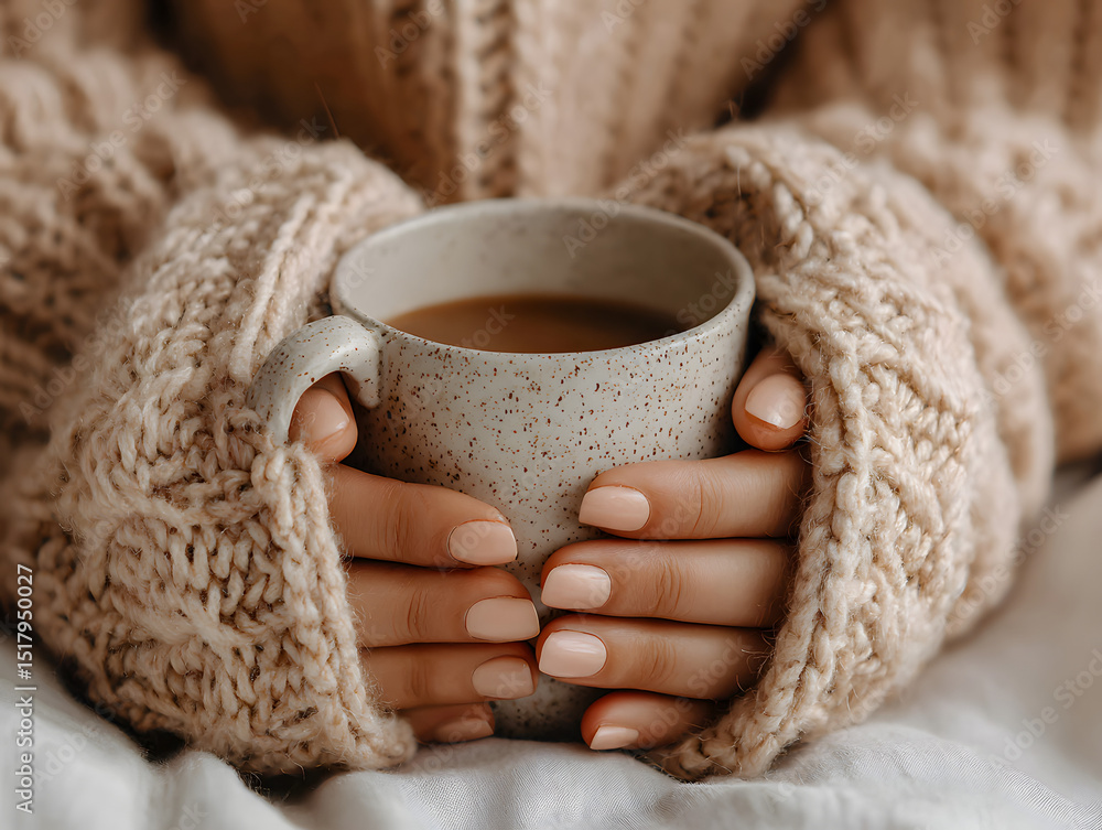 hands holding a coffee mug soft natural light hands holding a coffee mug soft natural light