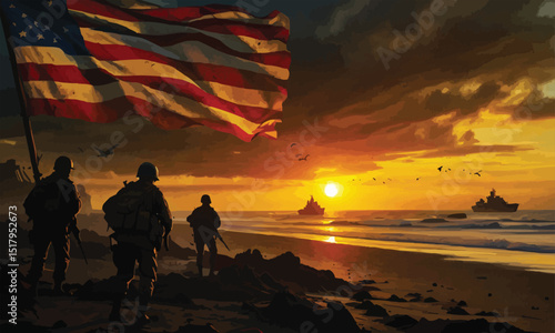 D-Day Remembrance Art