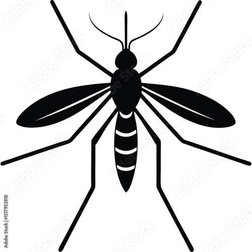 mosquito design plain background