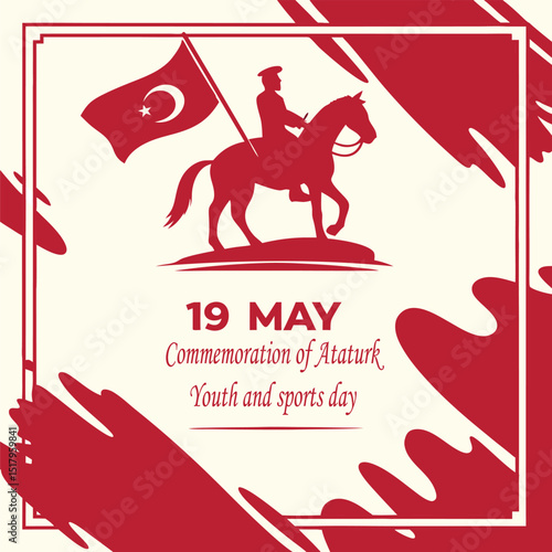 Ataturk Day photo and template and social Media post