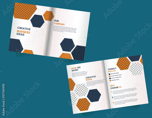 Brochure design template- Bifold