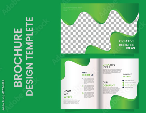 Bifold brochure design template
