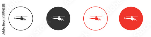 Helicopter icon for logo, vector sign symbol for design