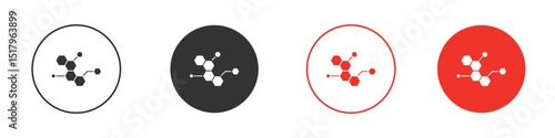 Hormones icon for logo, vector sign symbol for design