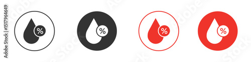 Humidity icon for logo, vector sign symbol for design