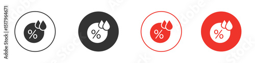 Humidity icon for logo, vector sign symbol for design