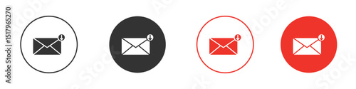 Inbox icon for logo, vector sign symbol for design