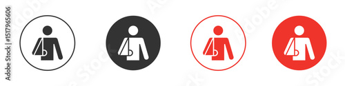 Injury icon for logo, vector sign symbol for design