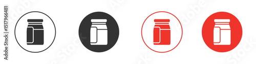 Jar icon for logo, vector sign symbol for design