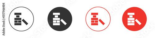 Jenga icon for logo, vector sign symbol for design