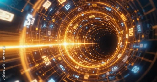 Wallpaper Mural abstract background with glowing lines Torontodigital.ca