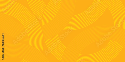 Pasta background, spaghetti abstract geometric pattern. Macaroni yellow poster. Wavy abstract pattern.