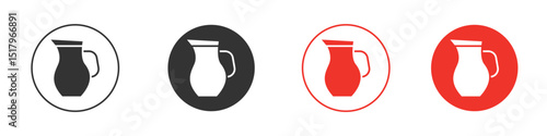 Jug icon for logo, vector sign symbol for design