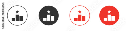 Leaderboard icon for logo, vector sign symbol for design