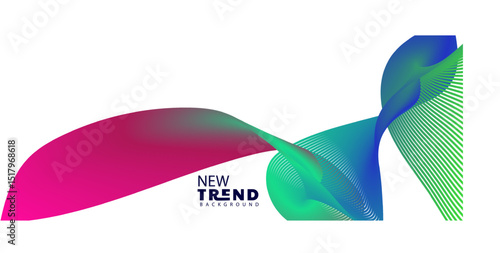 gradient color , wave line abstract background, Abstract Waving Line Particle Technology Background
