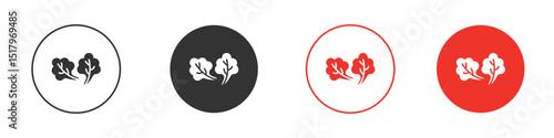 Lettuce icon for logo, vector sign symbol for design