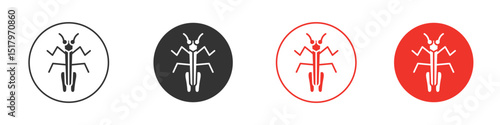 Locust icon for logo, vector sign symbol for design