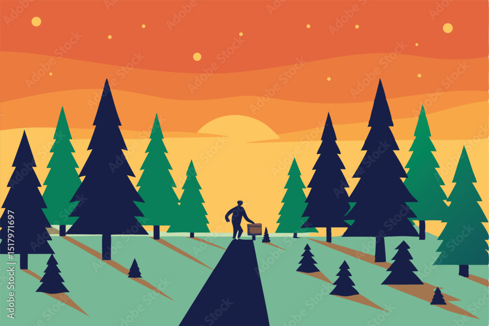 Obraz premium vector illustration of a christmas background
