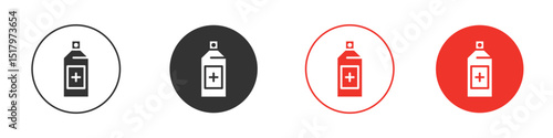 Medical pump icon for logo, vector sign symbol for design