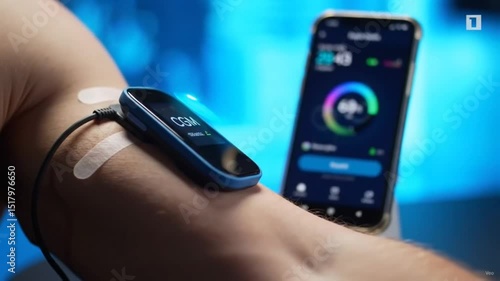 Continuous Glucose Monitor with App Interface
