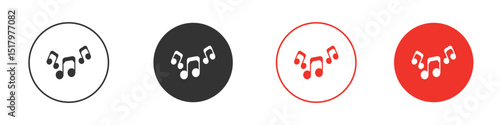 Music icon for logo, vector sign symbol for design